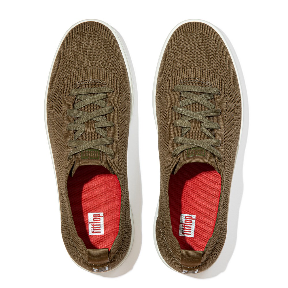 Fitflop Mens Sneakers Green - Rally X Airyknit - 85PGNUWRX